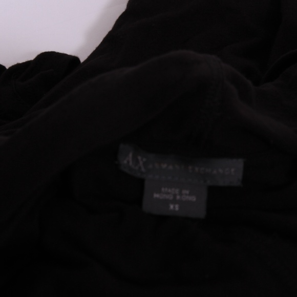 Armani Exchange Deep V-Neckline Dress with Hoodie - Picture 3 of 6